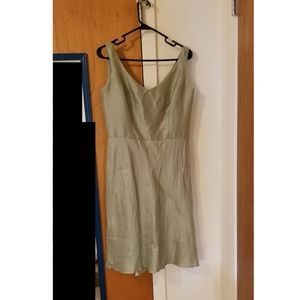 Ann Taylor Silky Green Dress